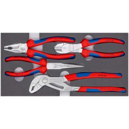 00 20 01 V17 Σετ τσιμπίδων Basic Chrom KNIPEX