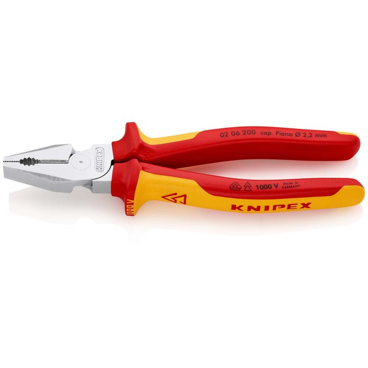 02 06 200 Πένσα Ατσαλοσύρματος με υπομόχλιο KNIPEX