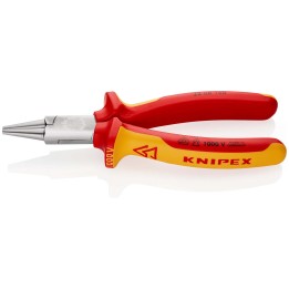 22 06 160 Μυτοτσίμπιδα με στρογγυλές σιαγόνες KNIPEX