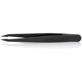 92 09 02 ESD Πλαστική μπροσέλα ESD μαύρη KNIPEX