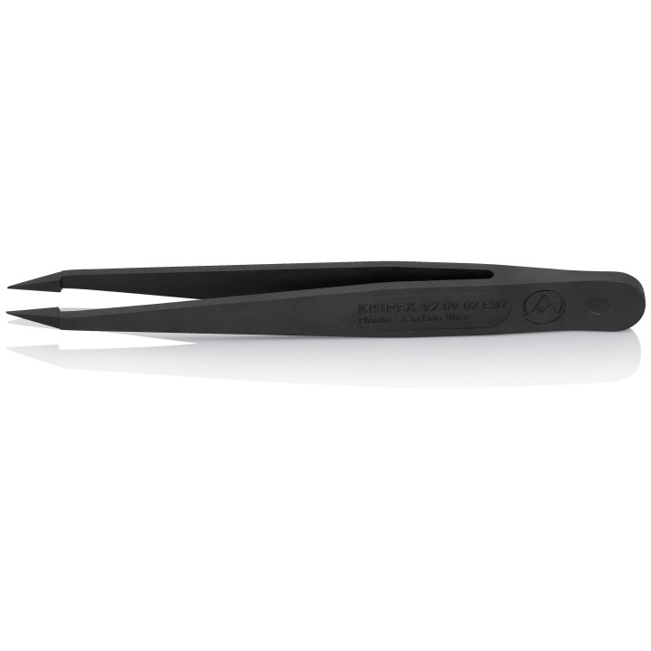 92 09 02 ESD Πλαστική μπροσέλα ESD μαύρη KNIPEX