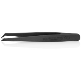 92 09 03 ESD Πλαστική μπροσέλα ESD μαύρη KNIPEX