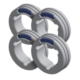 Αξεσουάρ Συγκόλλησης GYS ΣΕΤ OF 4 TWIN DRIVE ROLLS - STEEL ø0.8/1.0 (b