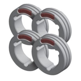 Αξεσουάρ Συγκόλλησης GYS ΣΕΤ OF 4 TWIN DRIVE ROLLS - STEEL ø1.0/1.2 (r
