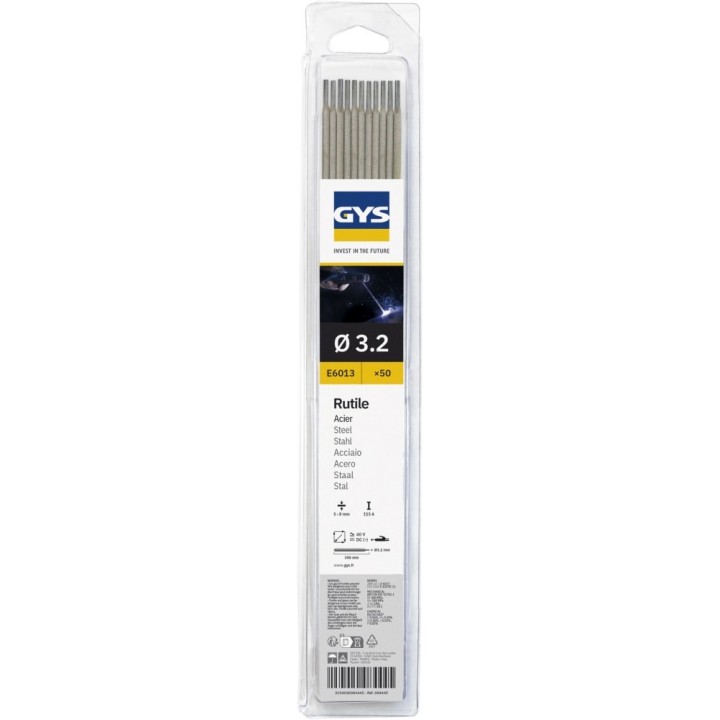 50 Ρουτιλίου ηλεκτρόδια - Ø3.2 mm (blister) / GYS