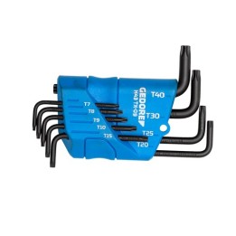 H 43 TX-09 Συλλογή γωνιακών κλειδιών TORX T7-T40, 9 τεμάχια GEDORE | P