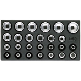 1500 ES-D 19 Συλλογή από καρυδάκια 1/2in, προφίλ UD, σε μονάδα εργαλεί