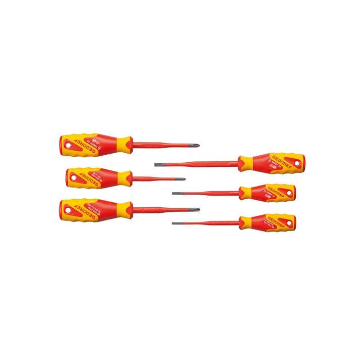 VDE 2162-2172 PM-06 Σετ κατσαβιδιών VDE SLIM DRIVE 6 τεμάχια GEDORE |