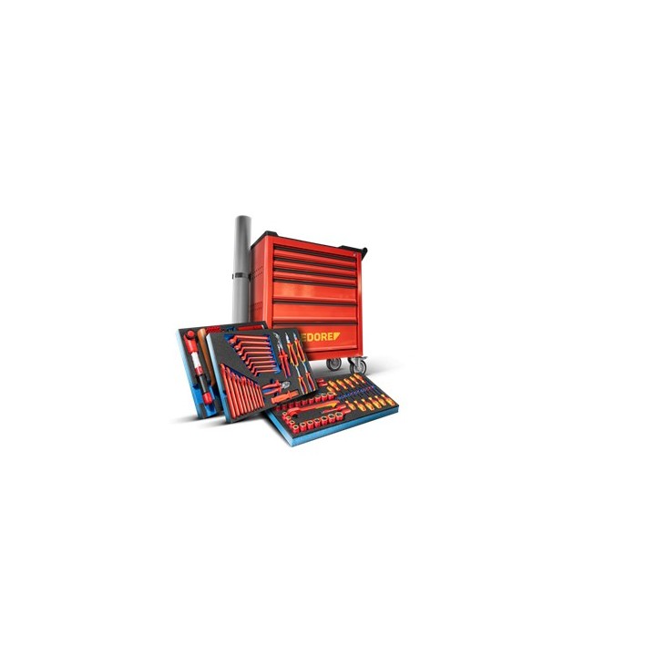 GEDORE Tool Trolley including high voltage assortment, KL-4600-200 | P