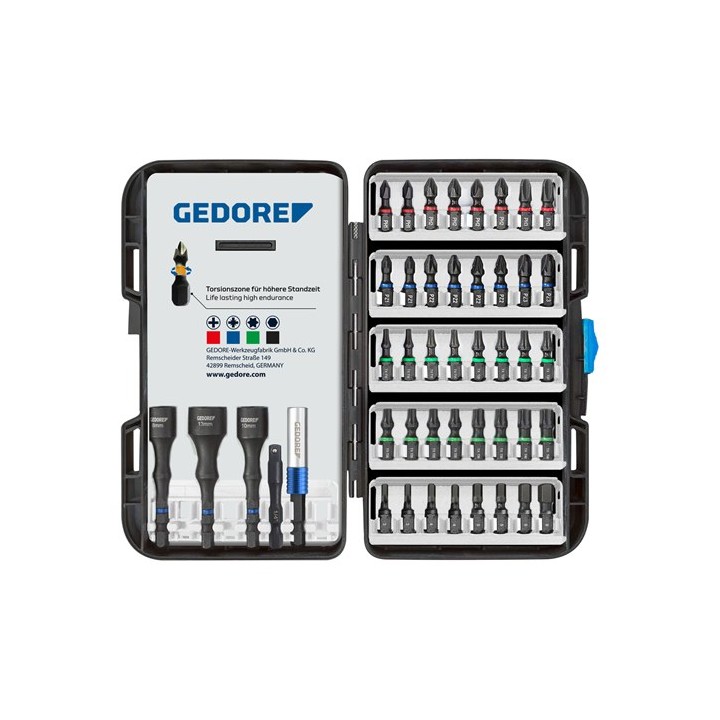 GEDORE Torsion bit σετ 45 pieces 666-045 | PAM