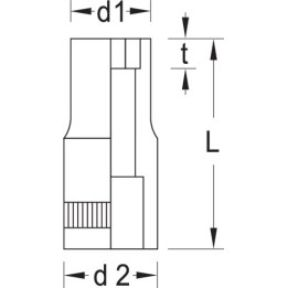 20 4 Καρυδάκι 1/4in 4 mm GEDORE | PAM