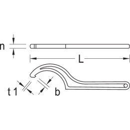 40 16-20 Γαντζόκλειδο με ωτίδα, 16-20 mm GEDORE | PAM