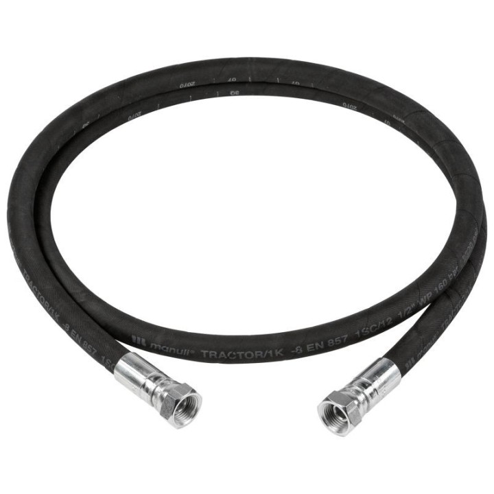 ECODORA 982/20 Hose 20 m Ø 1" in black rubber για αέρα και νερό, 20 ba