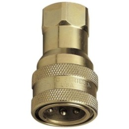 ECODORA 0E33134 Θηλυκός ταχυσύνδεσμος με check valve, thread G 1" m