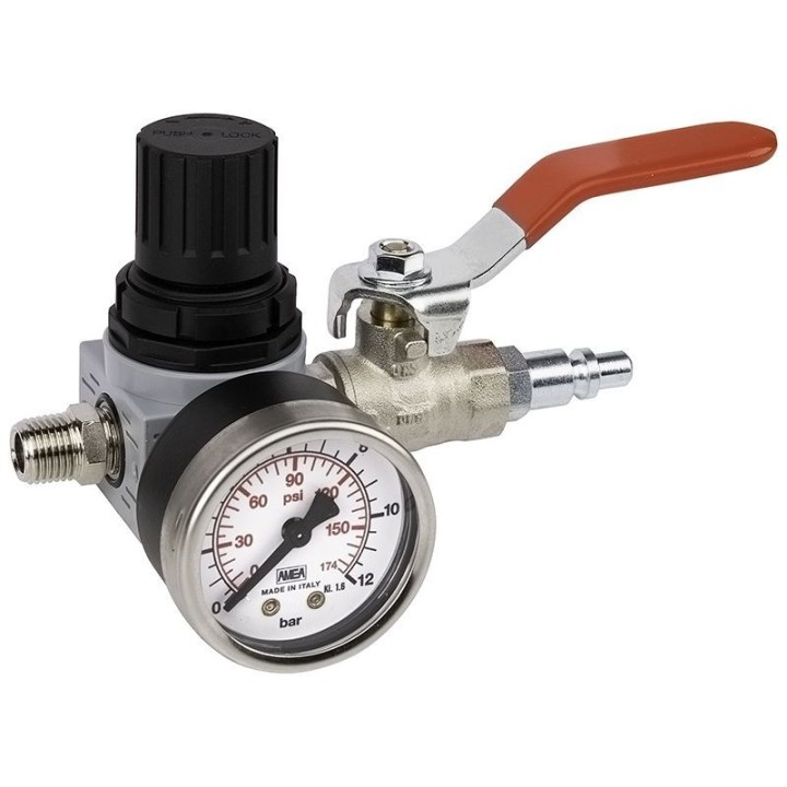 ECODORA 0E37814 Pressure regulator με pressure gauge με G 1/2" m x G 1