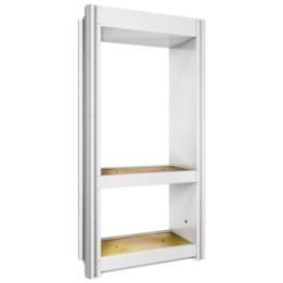 ECODORA 0E39317 Double sided στήλη σέρβις με 2 στηρίγματα για 6 καρούλ