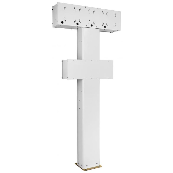 ECODORA 0E39340 Double sided στήλη σέρβις με 1 στήριγμα για 5+5 καρούλ