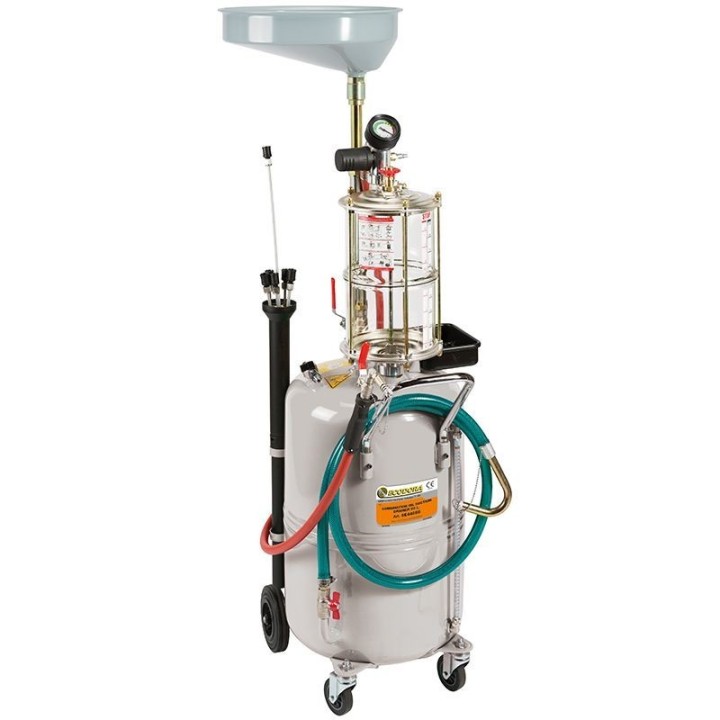 ECODORA 0E44085 Gravity και αναρροφητήρας λαδιού 80 litres με διαφανή