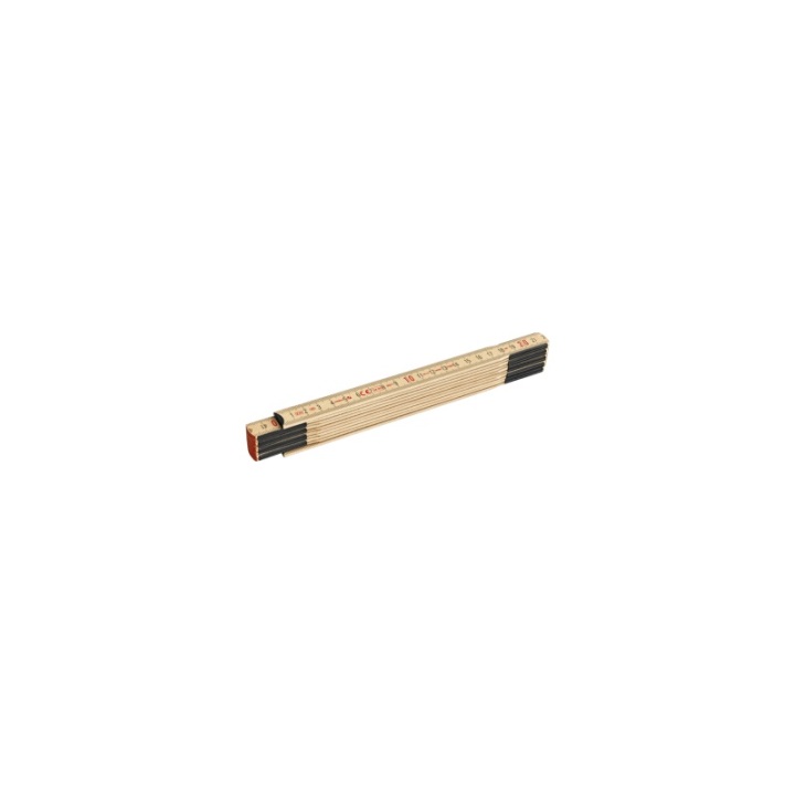 Πτυσσόμενο μέτρο STABILA STABILA Type 507 N wooden folding rle, metric scale, 2m